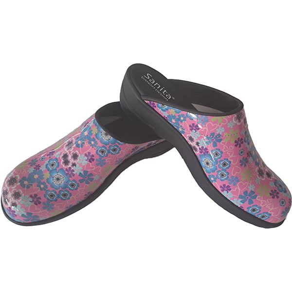 Pink best sale sanita clogs